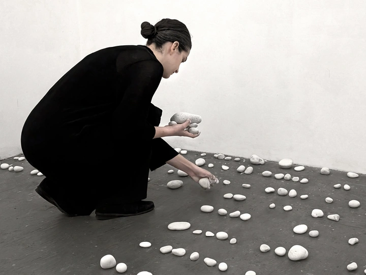 Walking, Waiting, Writing with Rocks