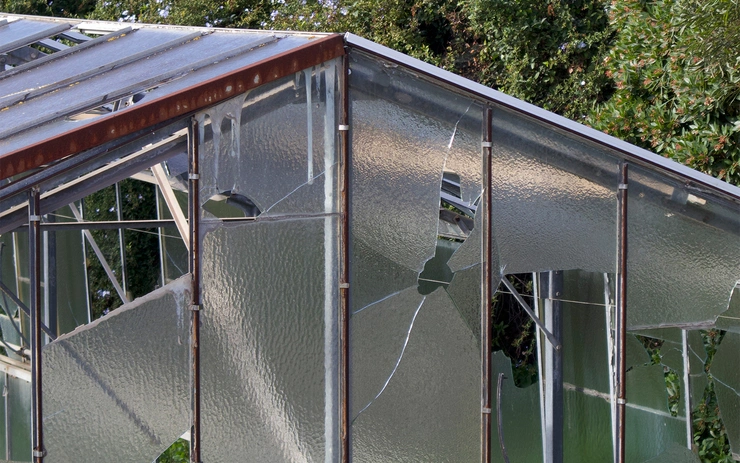 Derelict greenhouse of Carqueiranne