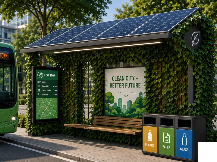 Eco-friendly Bus Stop