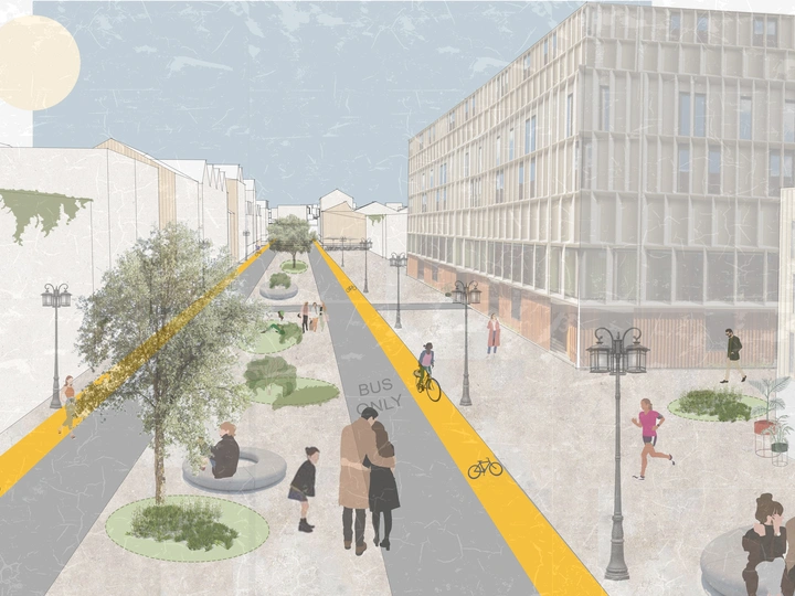 Residential area in Drohobych, Lviv region