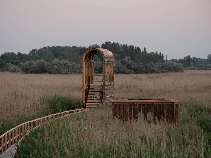 Rural Geometries, Educational Trail + Buffalo Barn