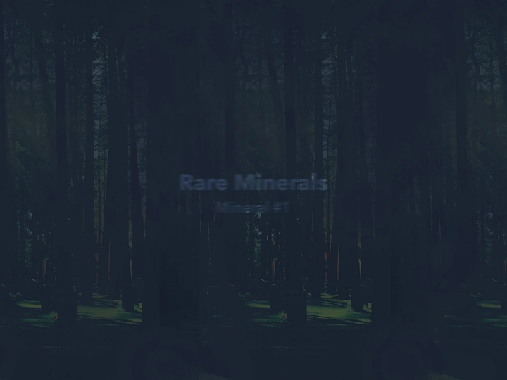 Rare Minerals. Mineral #1